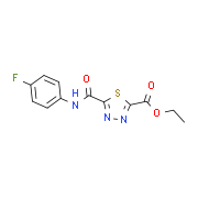 Ethyl 5-{[(4-fluorophenyl)amino]carbonyl}-1,3,4-thiadiazole-2-carboxylate