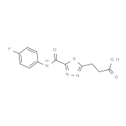 3-(5-{[(4-Fluorophenyl)amino]carbonyl}-1,3,4-thiadiazol-2-yl)propanoic acid