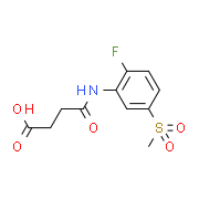 4-{[2-Fluoro-5-(methylsulfonyl)phenyl]amino}-4-oxobutanoic acid
