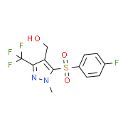 [5-[(4-Fluorophenyl)sulfonyl]-1-methyl-3-(trifluoromethyl)-1H-pyrazol-4-yl]methanol
