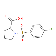 1-[(4-Fluorophenyl)sulfonyl]-2-pyrrolidinecarboxylic acid