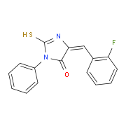 (5E)-5-(2-Fluorobenzylidene)-2-mercapto-3-phenyl-3,5-dihydro-4H-imidazol-4-one