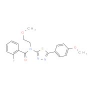 2-Fluoro-N-(2-methoxy-ethyl)-N-[5-(4-methoxy-phenyl)-[1,3,4]thiadiazol-2-yl]-benzamide