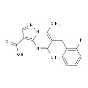 6-(2-Fluorobenzyl)-5,7-dimethylpyrazolo-[1,5-a]pyrimidine-3-carboxylic acid