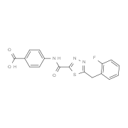 4-({[5-(2-Fluorobenzyl)-1,3,4-thiadiazol-2-yl]-carbonyl}amino)benzoic acid