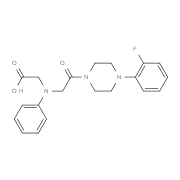 [{2-[4-(2-Fluorophenyl)piperazin-1-yl]-2-oxoethyl}(phenyl)amino]acetic acid