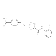 4-[(5-{[(2-Fluorophenyl)amino]carbonyl}-1,3,4-thiadiazol-2-yl)methoxy]benzoic acid