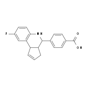 4-(8-Fluoro-3a,4,5,9b-tetrahydro-3H-cyclopenta-[c]quinolin-4-yl)-benzoic acid