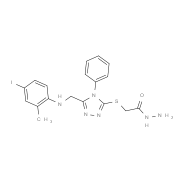 2-[(5-{[(4-Iodo-2-methylphenyl)amino]methyl}-4-phenyl-4H-1,2,4-triazol-3-yl)thio]acetohydrazide