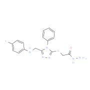 2-[(5-{[(4-Iodophenyl)amino]methyl}-4-phenyl-4H-1,2,4-triazol-3-yl)thio]acetohydrazide