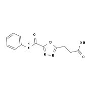 3-[5-(Anilinocarbonyl)-1,3,4-thiadiazol-2-yl]-propanoic acid