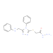 2-{[5-(Anilinomethyl)-4-phenyl-4H-1,2,4-triazol-3-yl]thio}acetohydrazide