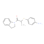 (4-{[2-(2,3-Dihydro-1H-indol-1-yl)-1-methyl-2-oxoethyl]thio}phenyl)amine