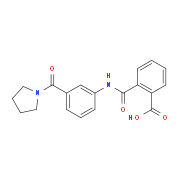 2-{[3-(1-Pyrrolidinylcarbonyl)anilino]-carbonyl}benzoic acid