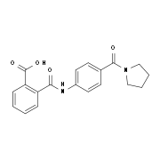 2-{[4-(1-Pyrrolidinylcarbonyl)anilino]-carbonyl}benzoic acid