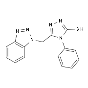 5-(1H-1,2,3-Benzotriazol-1-ylmethyl)-4-phenyl-4H-1,2,4-triazole-3-thiol
