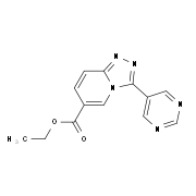 Ethyl 3-pyrimidin-5-yl[1,2,4]triazolo[4,3-a]-pyridine-6-carboxylate
