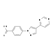 4-(4-Pyrimidin-4-yl-1H-pyrazol-1-yl)benzoic acid