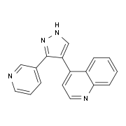 4-(3-Pyridin-3-yl-1H-pyrazol-4-yl)quinoline