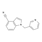 1-(Pyridin-3-ylmethyl)-1H-indole-4-carbonitrile