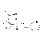 3-{[(Pyridin-3-ylmethyl)amino]sulfonyl}thiophene-2-carboxylic acid