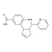 4-Pyridin-2-yl-3a,4,5,9b-tetrahydro-3H-cyclopenta-[c]quinoline-8-carboxylic acid