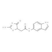 N-1H-Indol-5-yl-2-(2-mercapto-4-oxo-4,5-dihydro-1,3-thiazol-5-yl)acetamide