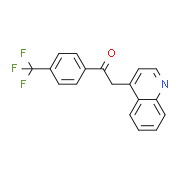 2-Quinolin-4-yl-1-[4-(trifluoromethyl)phenyl]-ethanone