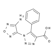 1-(4-Amino-1,2,5-oxadiazol-3-yl)-5-phenyl-1H-1,2,3-triazole-4-carboxylic acid
