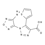 1-(4-Amino-1,2,5-oxadiazol-3-yl)-5-thien-2-yl-1H-1,2,3-triazole-4-carboxylic acid