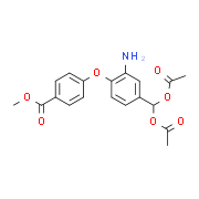 Methyl 4-{2-amino-4-[bis(acetyloxy)methyl]phenoxy}benzenecarboxylate