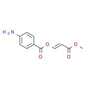 3-Methoxy-3-oxo-1-propenyl 4-aminobenzenecarboxylate