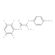 2-[(4-Aminophenyl)thio]-N-(2,3,5,6-tetrafluorophenyl)propanamide