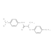 2-[(4-Aminophenyl)thio]-N-(4-nitrophenyl)-propanamide