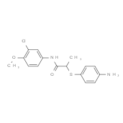 2-[(4-Aminophenyl)thio]-N-(3-chloro-4-methoxyphenyl)propanamide