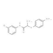 2-[(4-Aminophenyl)thio]-N-(3-chlorophenyl)-propanamide