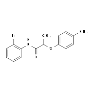 2-[(4-Aminophenyl)thio]-N-(2-bromophenyl)-propanamide