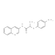 2-[(4-Aminophenyl)thio]-N-quinolin-3-ylpropanamide