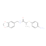 2-[(4-Aminophenyl)thio]-N-(1,3-benzodioxol-5-ylmethyl)propanamide