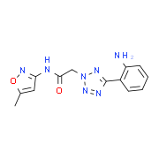 2-[5-(2-Amino-phenyl)-tetrazol-2-yl]-N-(5-methyl-isoxazol-3-yl)-acetamide