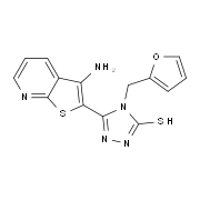 5-(3-Aminothieno[2,3-b]pyridin-2-yl)-4-(2-furylmethyl)-4H-1,2,4-triazole-3-thiol