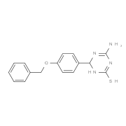 4-Amino-6-[4-(benzyloxy)phenyl]-1,6-dihydro-1,3,5-triazine-2-thiol
