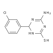 4-Amino-6-(3-chlorophenyl)-1,6-dihydro-1,3,5-triazine-2-thiol