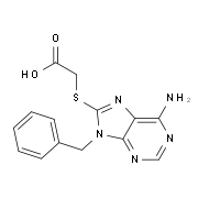 [(6-Amino-9-benzyl-9H-purin-8-yl)thio]acetic acid