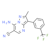 7-Amino-2-methyl-3-[3-(trifluoromethyl)phenyl]pyrazolo[1,5-a]pyrimidine-6-carbonitrile