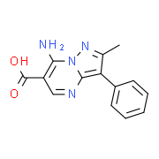 7-Amino-2-methyl-3-phenylpyrazolo-[1,5-a]pyrimidine-6-carboxylic acid