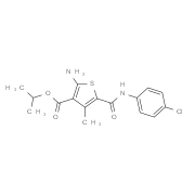 Isopropyl 2-amino-5-{[(4-chlorophenyl)amino]-carbonyl}-4-methylthiophene-3-carboxylate