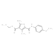 Ethyl 2-amino-5-{[(4-methoxyphenyl)amino]-carbonyl}-4-methylthiophene-3-carboxylate