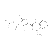 Isopropyl 2-amino-5-{[(2-methoxyphenyl)amino]-carbonyl}-4-methylthiophene-3-carboxylate