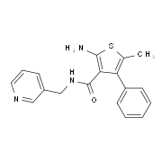 2-Amino-5-methyl-4-phenyl-N-(pyridin-3-ylmethyl)-thiophene-3-carboxamide